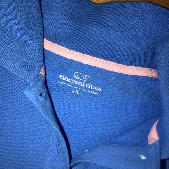 Girls medium vineyard vines collared tee - Picture 3 of 4